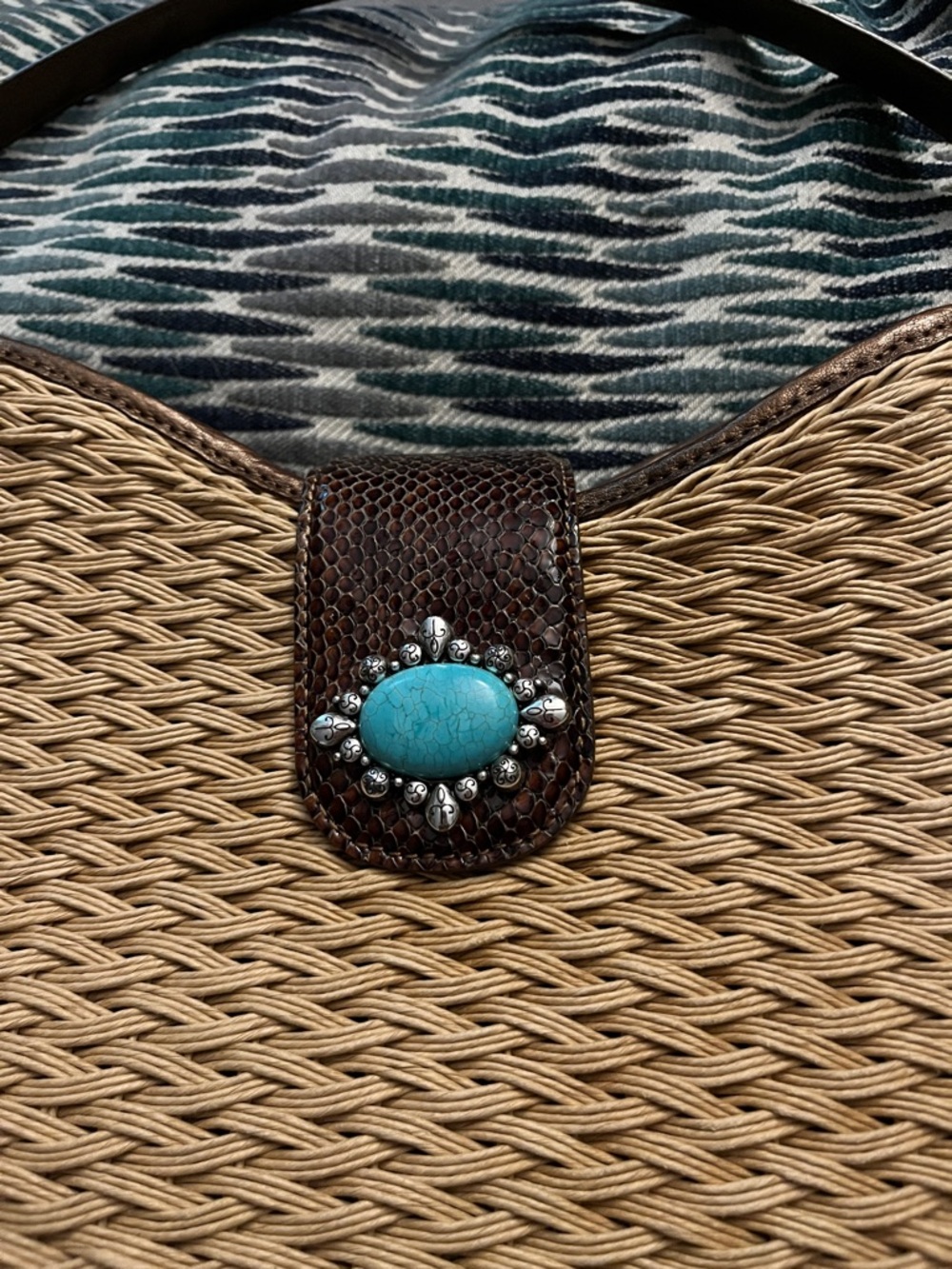 Brighton straw shoulder bag - Picture 13 of 13